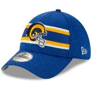 New Era 39Thirty Los Angeles Rams Hat Blue Gold